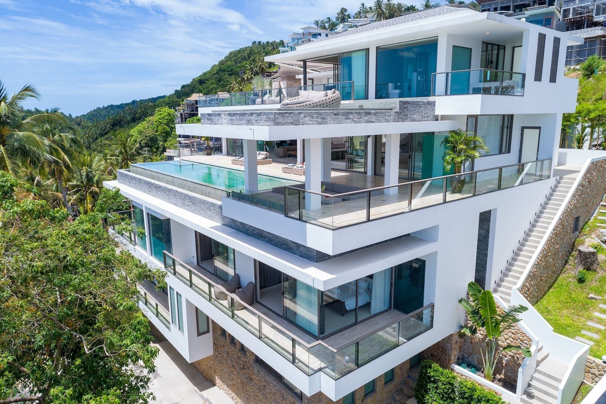 Villa One - New Luxury Sea View Villa Chaweng  Esterno foto