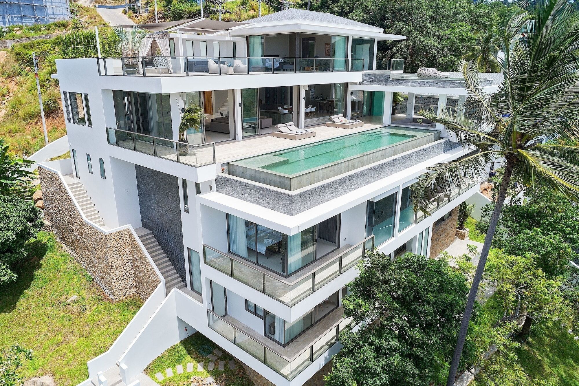 Villa One - New Luxury Sea View Villa Chaweng  Esterno foto